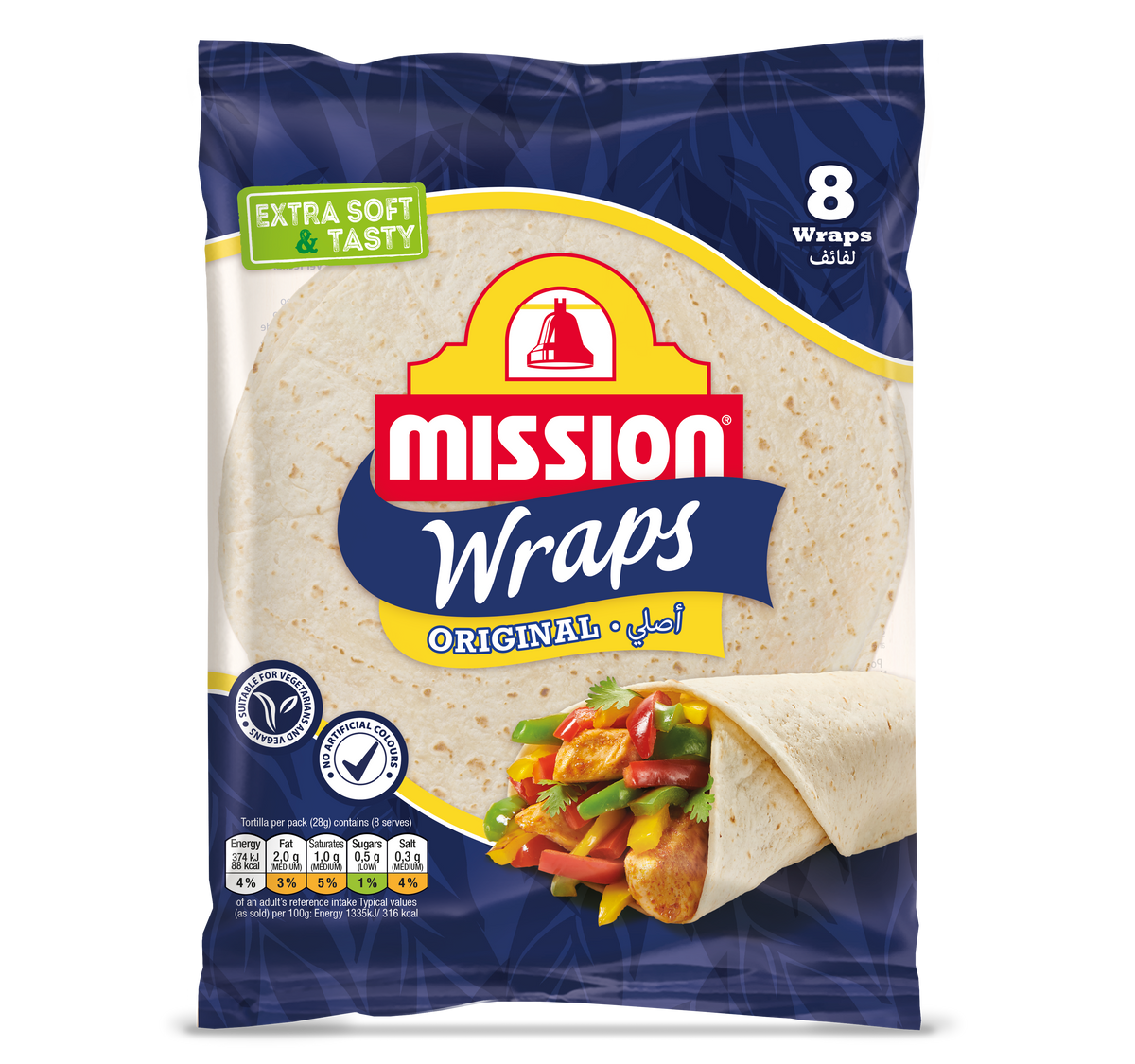 Mission Foods Original Wraps 15CM 200g Mighty Foods