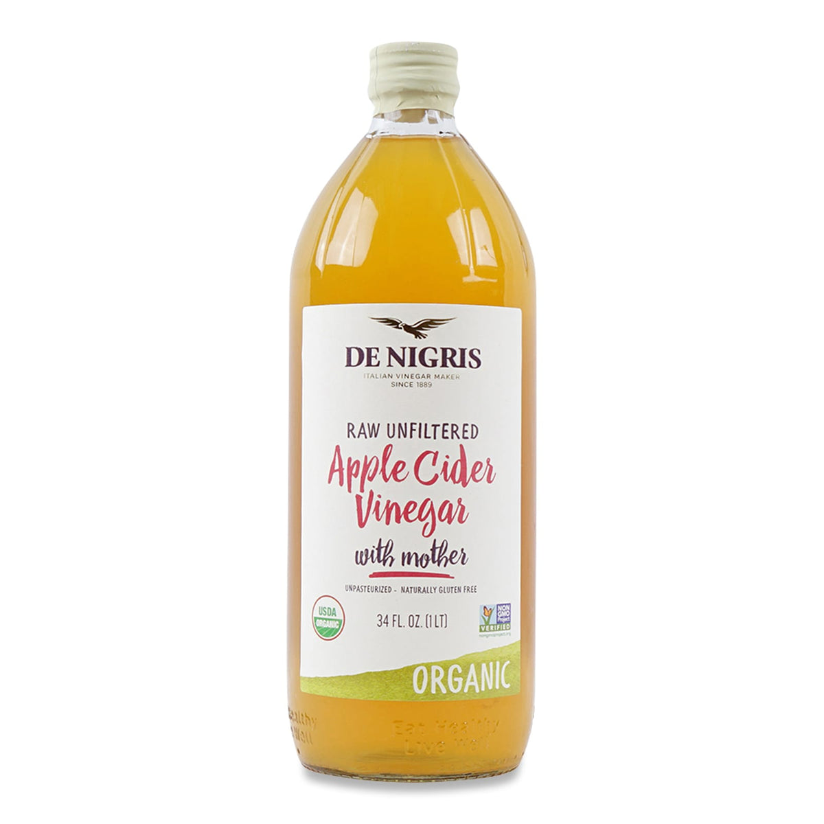 De Nigris Apple Cider Vinegar Organic 1L – Mighty Foods