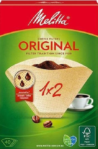 Melitta Original 40 Coffee Filters 1×2 - Mighty Foods