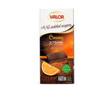 Load image into Gallery viewer, VALOR 70% DARK CHOCOLATE WITH ORANGE NO ADDED SUGARS 100G

