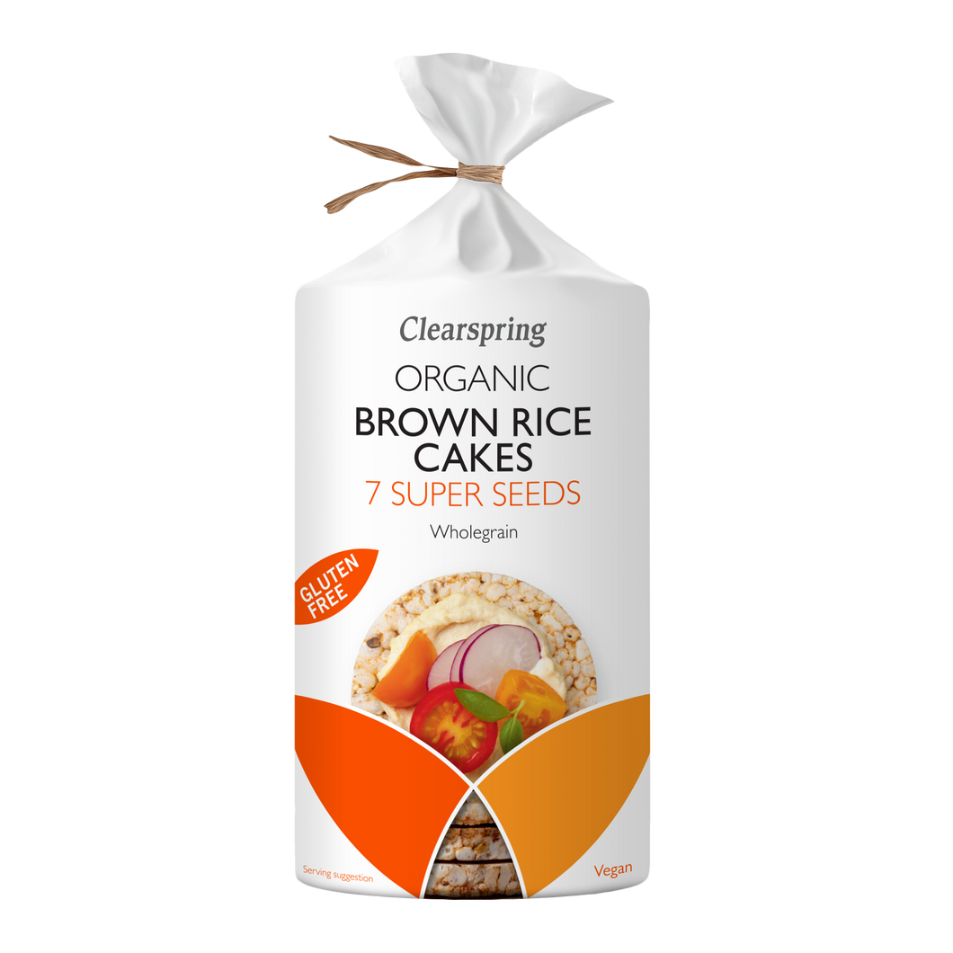 Clearspring Organic Brown Rice Cake -7 Super Seeds 120g