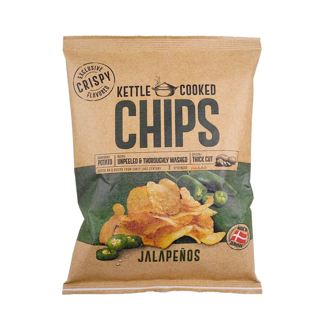 Kettle Cooked Chips Snacks Crispy Jalapenos
