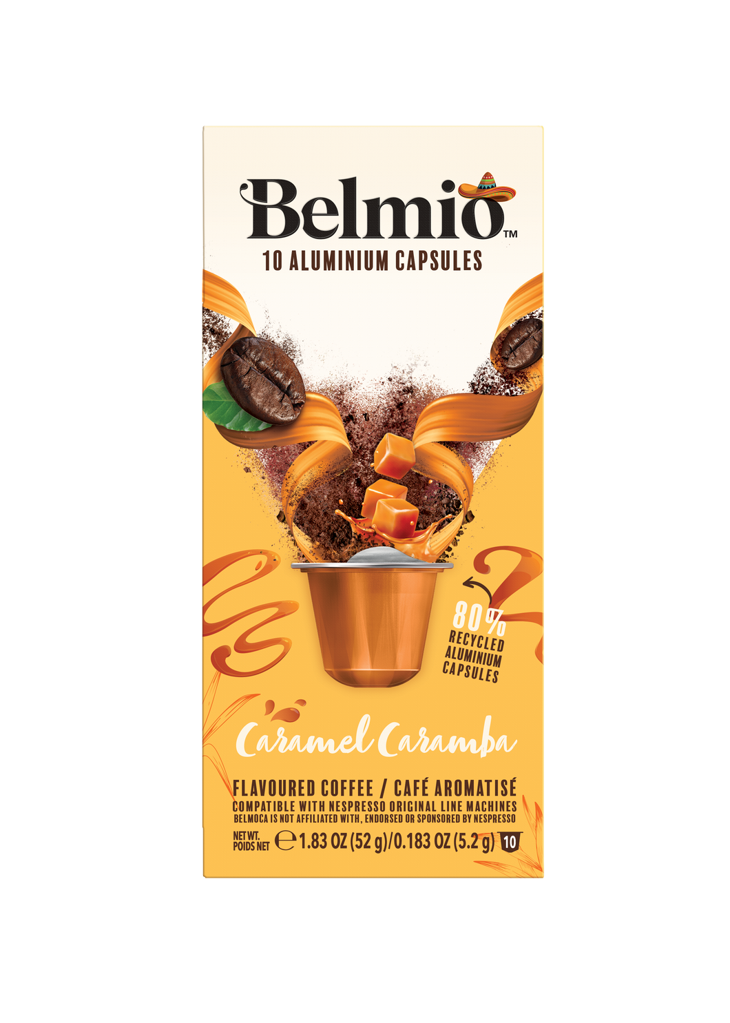 Belmio Caramel  Caramba  Coffee  Capsule box 52g