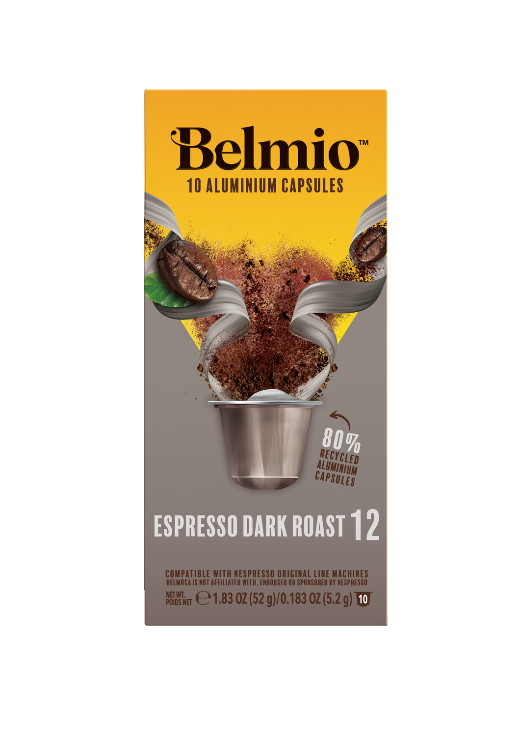Belmio Espresso Dark Roast Coffee  Capsule box 52g