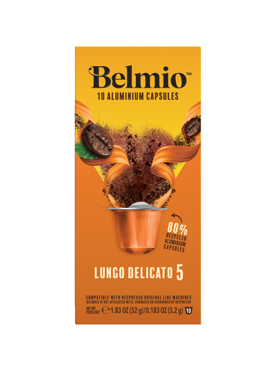 Belmio Lungo Delicato 5 Coffee  Capsule box 52g