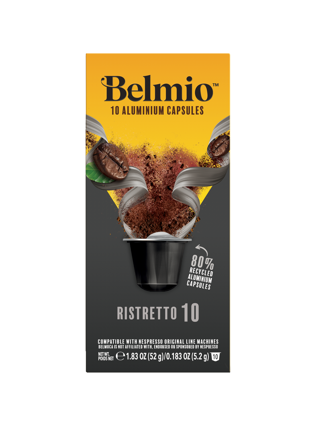 Belmio Espresso Ristretto 10 Coffee  Capsule box 52g