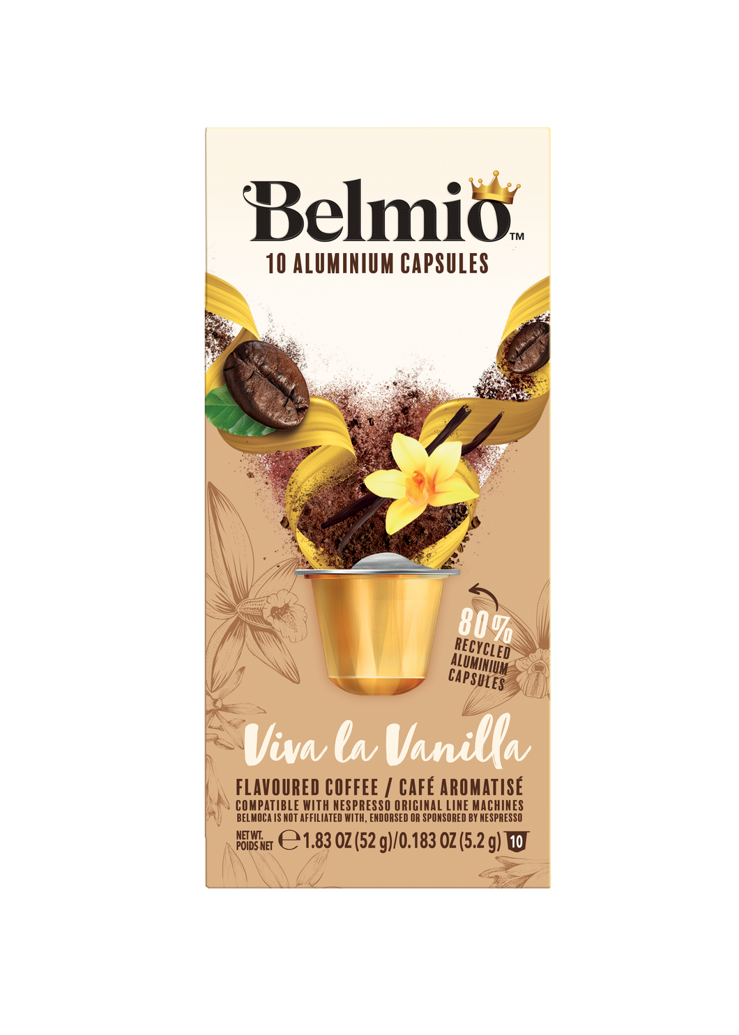 Belmio Viva La Vanilla Coffee  Capsule box 52g