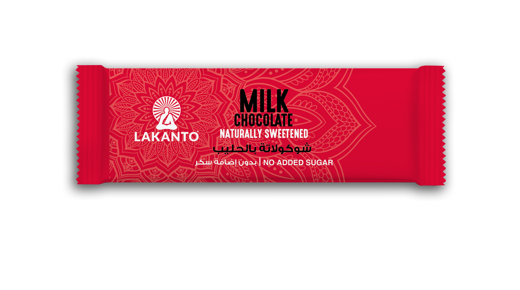 LAKANTO Milk Chocolate - Sugar Free -  bar 30g