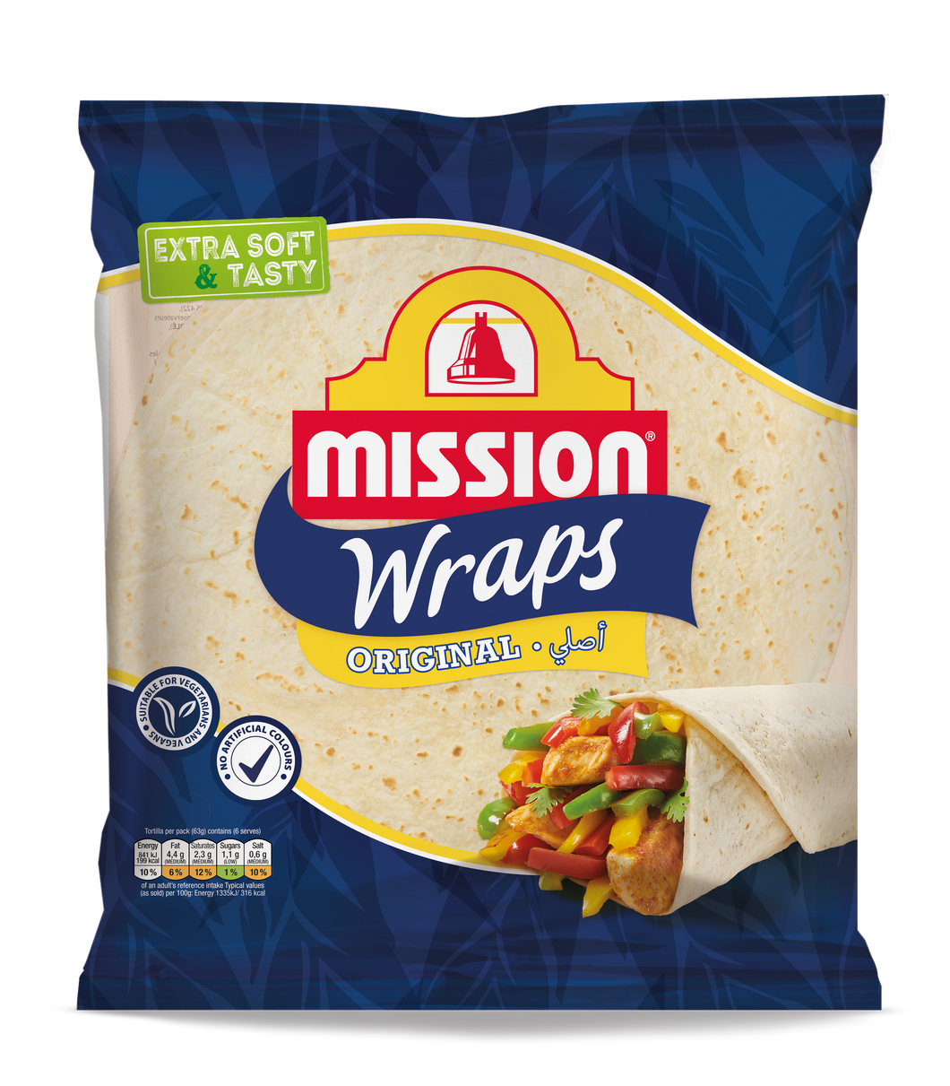 Mission Foods Original Wraps 25CM 378g