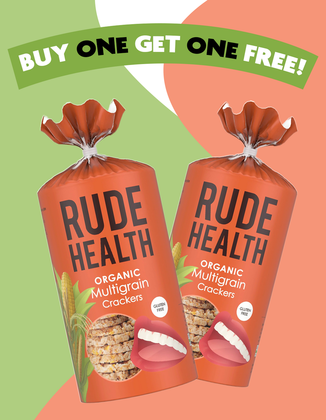 Rude Health Organic Multigrain Crackers Bundle