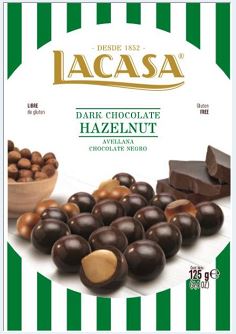 Lacasa Hazelnuts Coated With Dark Chocolate 125g