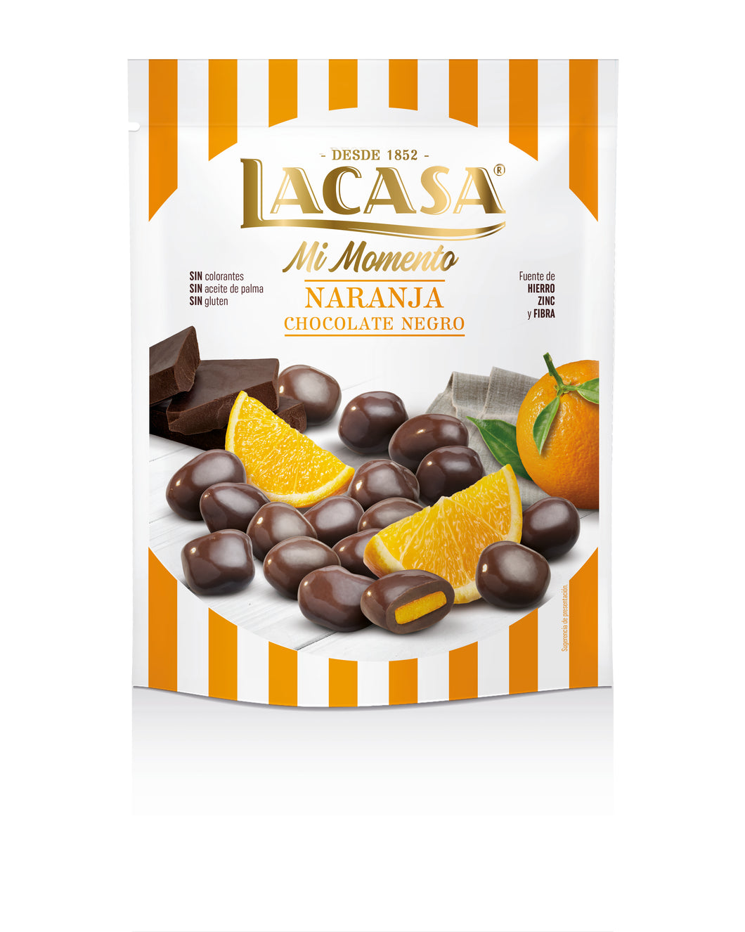 Lacasa Orange Coated With Dark Chocolate 125g