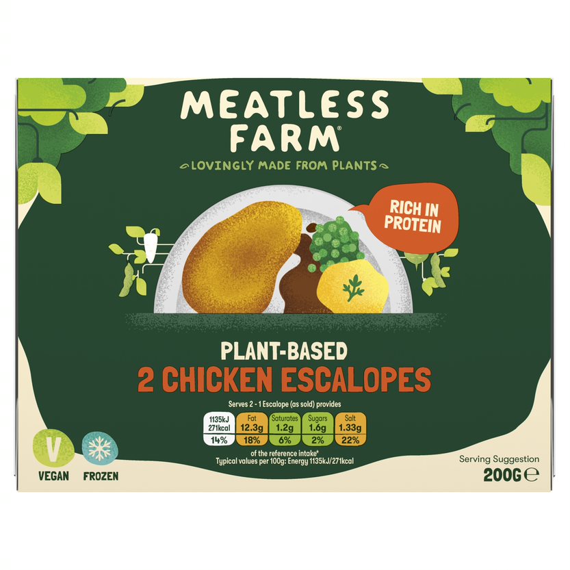 Meatless Farm Plant-Based Chicken Escalope 200g