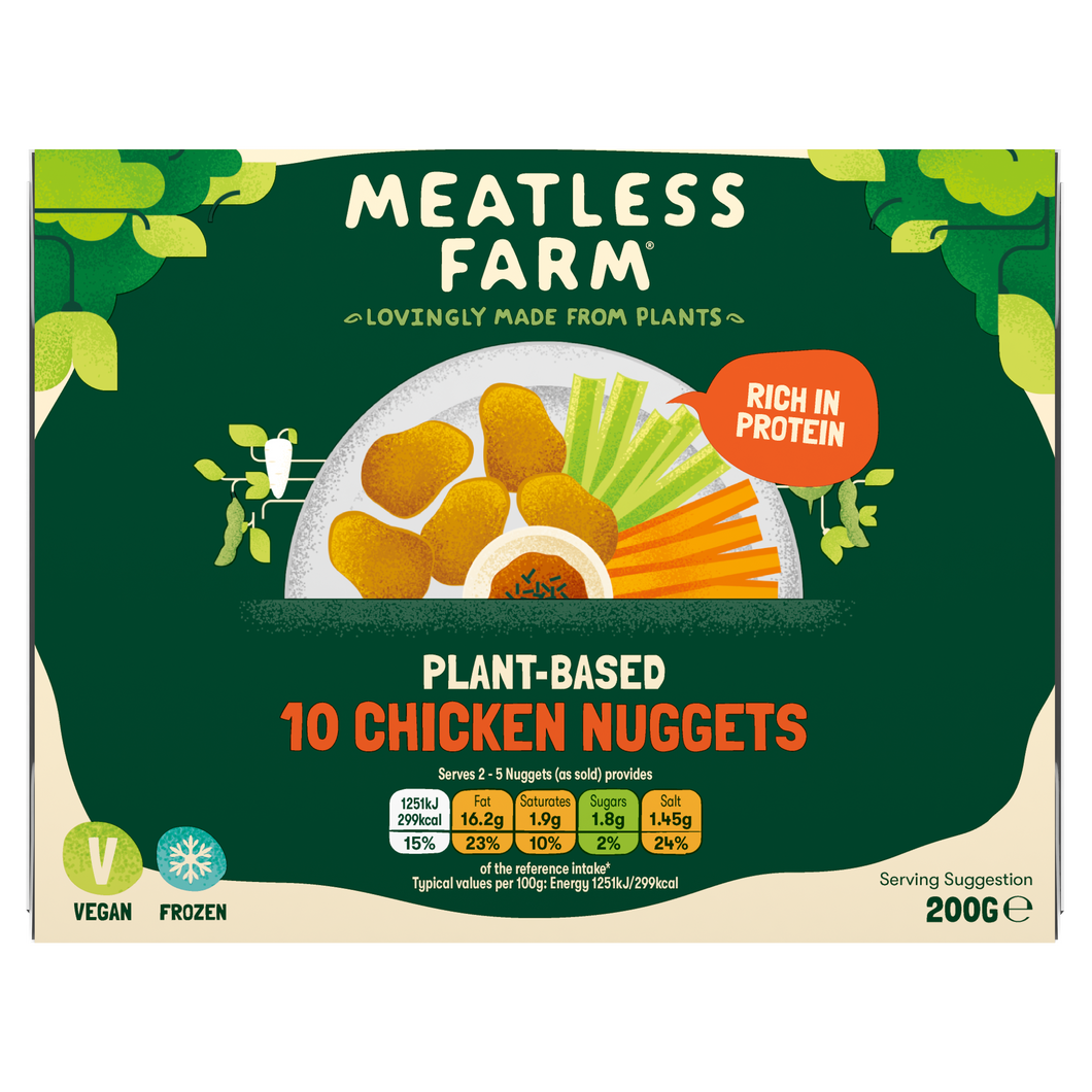 Meatless Farm Plant-Based Chicken Nuggets 200g
