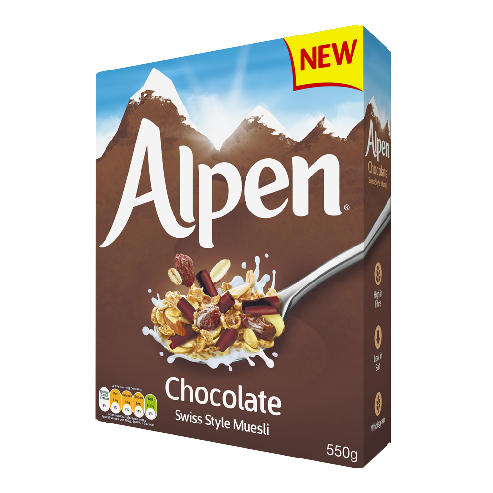 Alpen Chocolate Swiss Style Musli 550g
