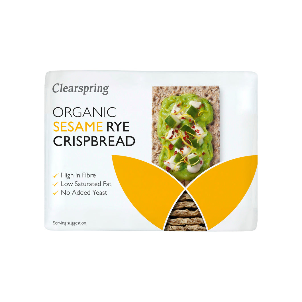 Clearspring Organic Rye Crispbread - Sesame 200g