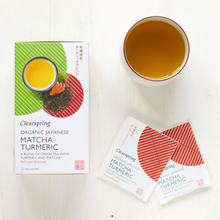Load image into Gallery viewer, Clearspring Organic Japanese Matcha Turmeric Green Tea (20 x Packs) 36g - Mighty Foods
