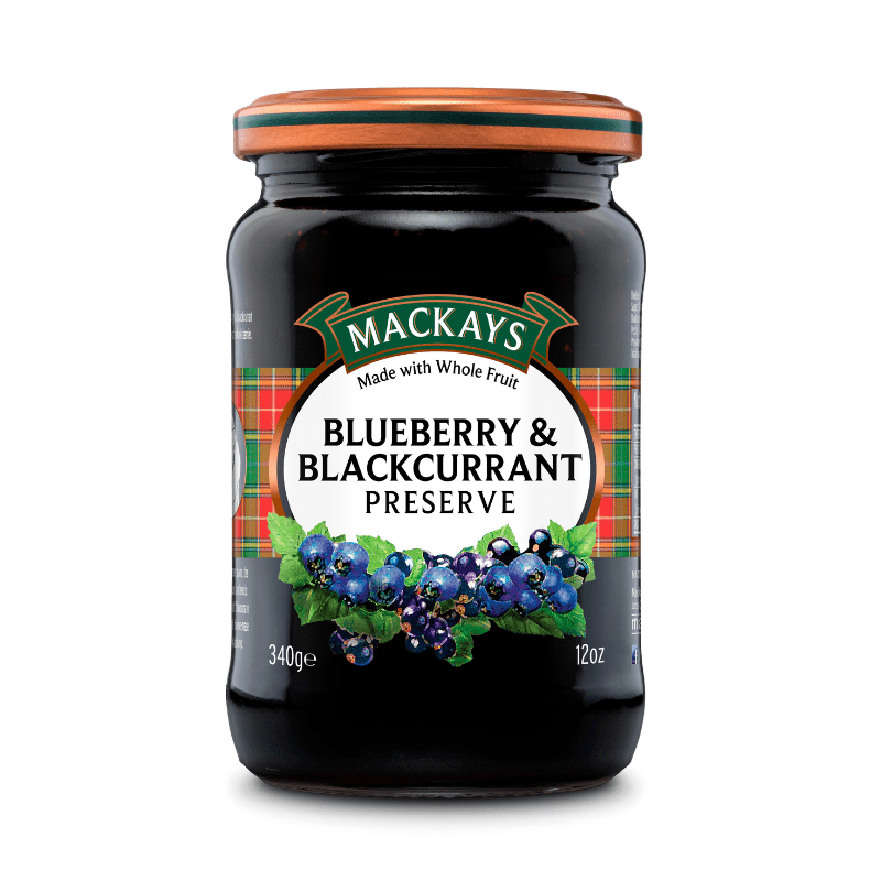 Mackays Blueberry & Blackcurrant Preserve 340g - Mighty Foods