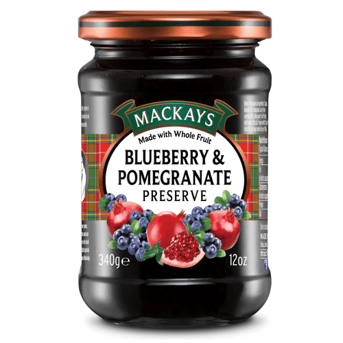 Mackays Blueberry & Pomegranate Preserve 340g - Mighty Foods