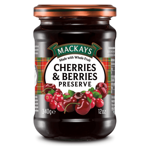 Mackays Cherries & Berries Preserve 340g - Mighty Foods