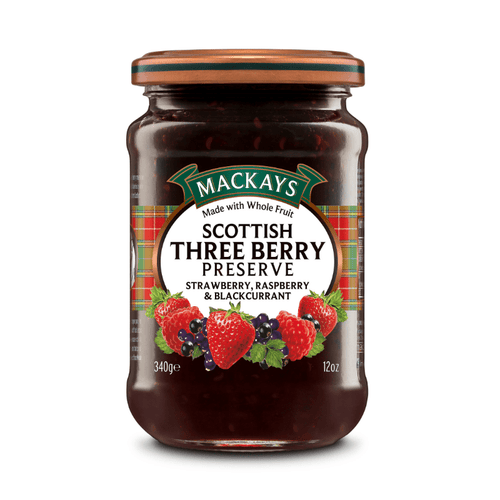 Mackays Scottish Three Berry Preserve 340g - Mighty Foods