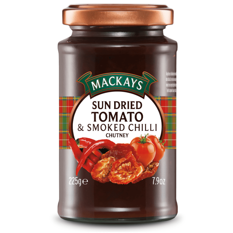 Mackays Sun Dried Tomato & Smoked Chilli Chutney 225g - Mighty Foods