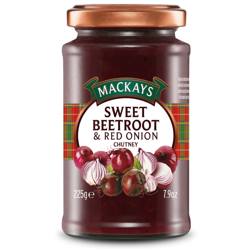Mackays Sweet Beetroot & Red Onion Chutney 225g - Mighty Foods