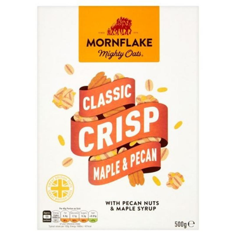 Mornflake Classic Crisp Maple & Pecan 500g - Mighty Foods