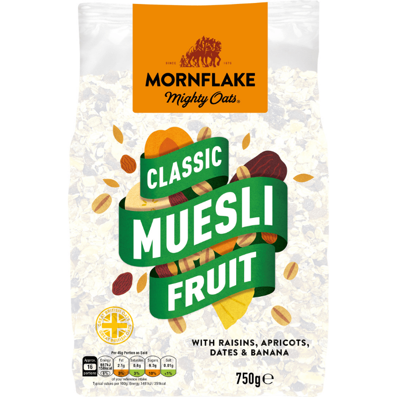 Mornflake Classic Muesli Fruit 750g - Mighty Foods