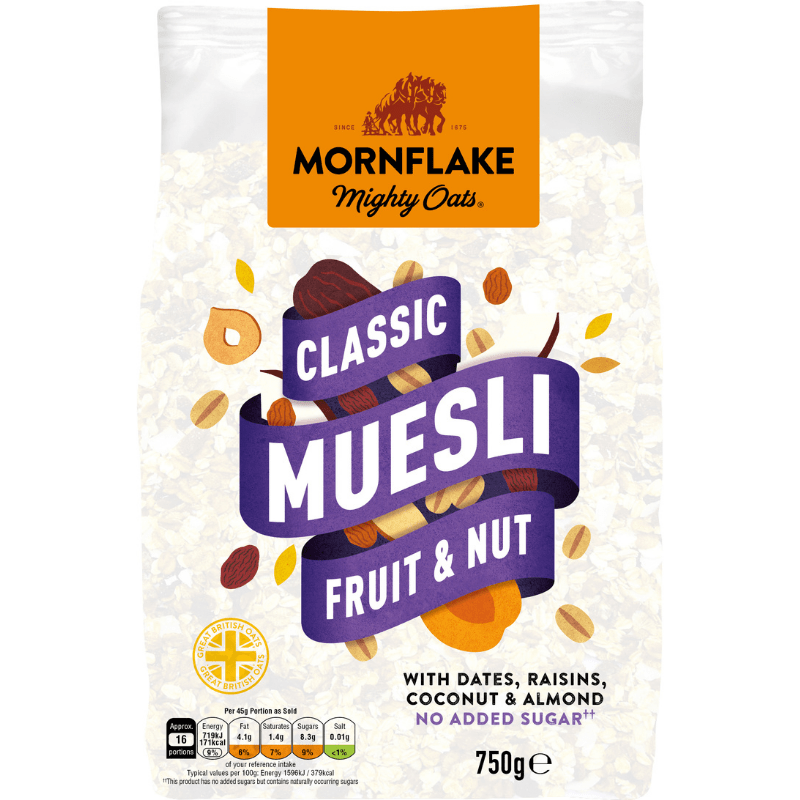 Mornflake Classic Muesli Fruit & Nut 750g - Mighty Foods