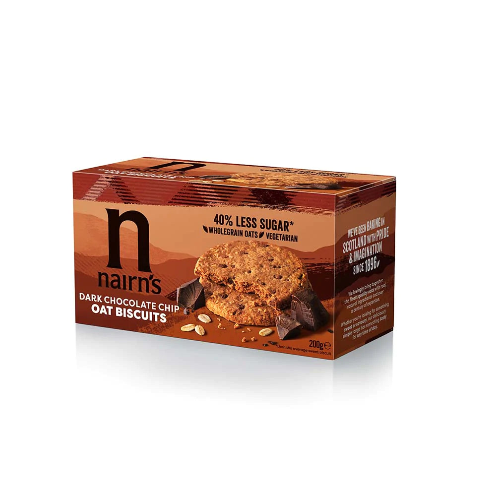 Nairn's Dark Chocolate Chip Oat Biscuits 200g
