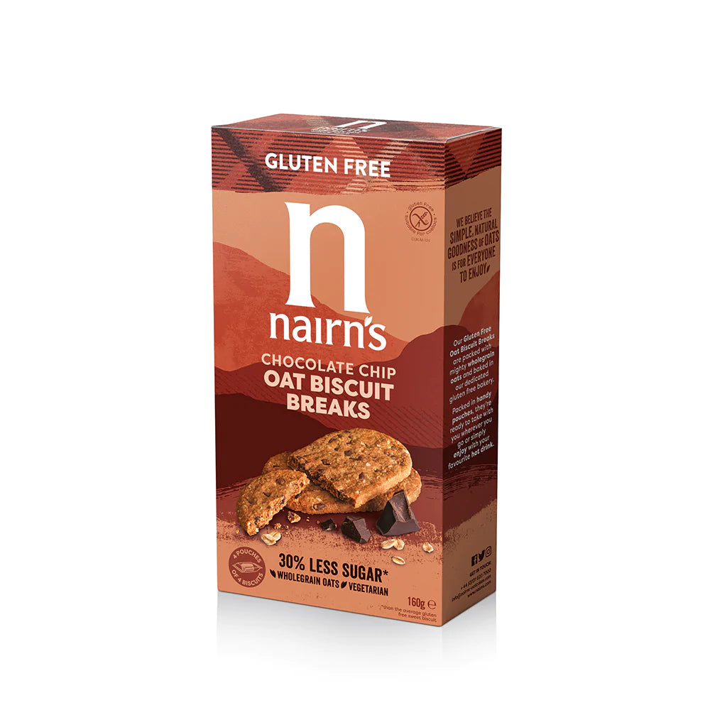 Nairn's GF Chocolate Chip Oat Biscuit Breaks 160g