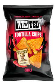 OK Snacks Wanted Tortilla Chips With Chili 200g