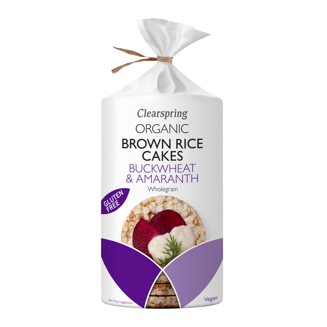 Clearspring Organic Brown Rice Cake - Buckwheat & Amaranth 120g
