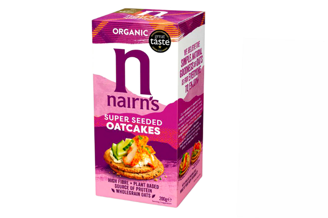 Nairns Super Seeded Oat Crackers Organic 200g