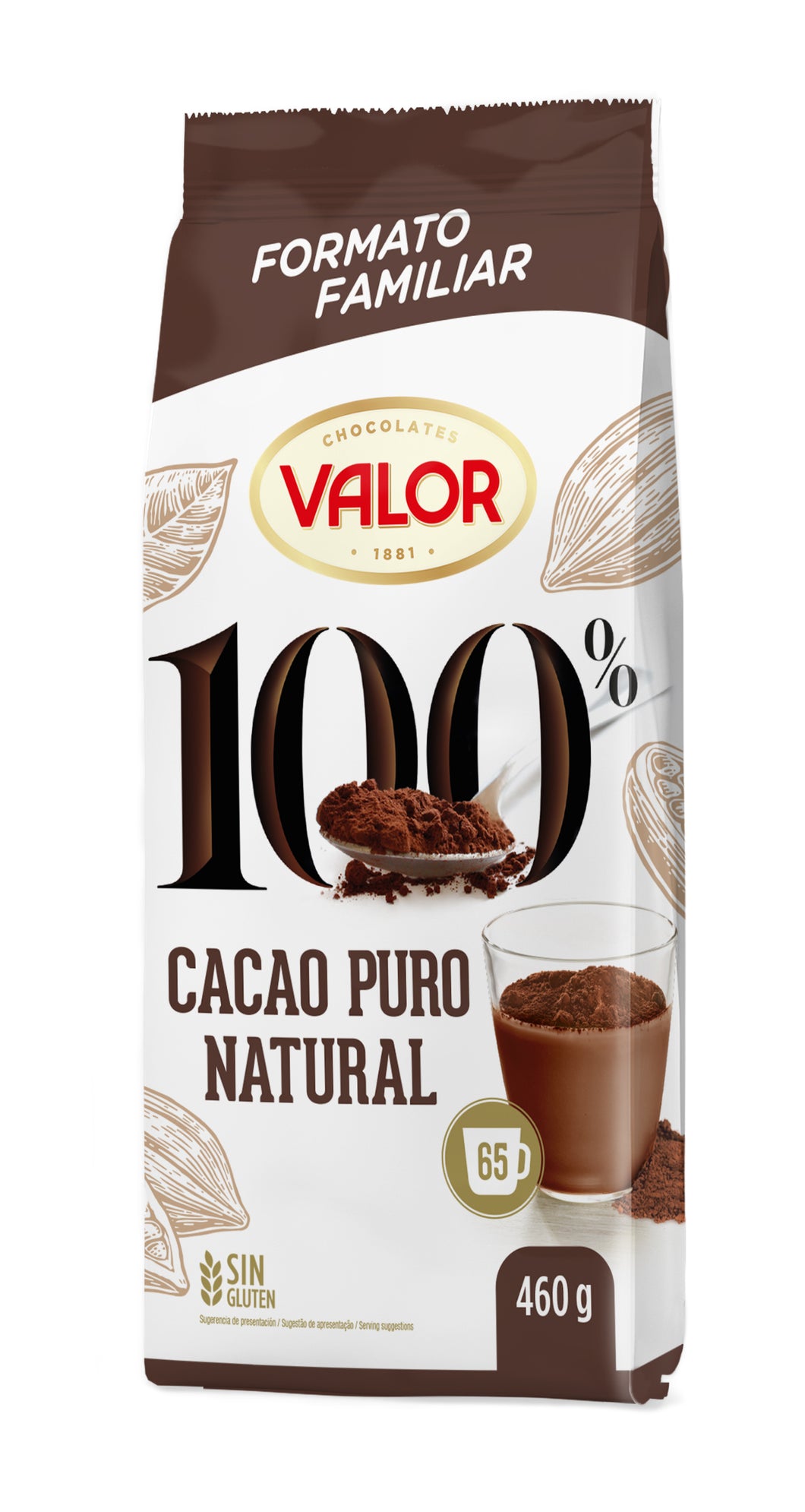 VALOR 100% CACAO CHOCOLATE POWDER 460G