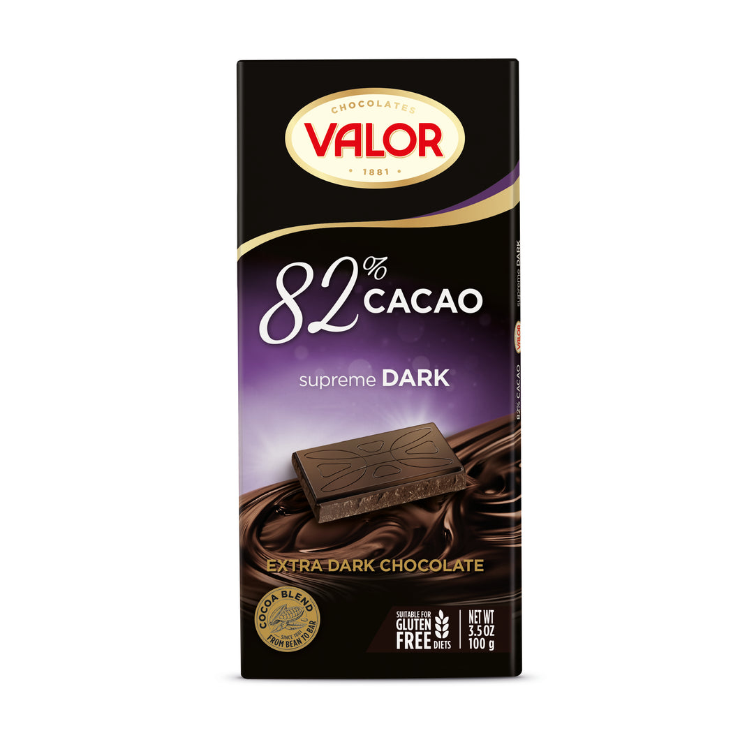 VALOR 82% CACAO SUPREME DARK CHOCOLATE 100G