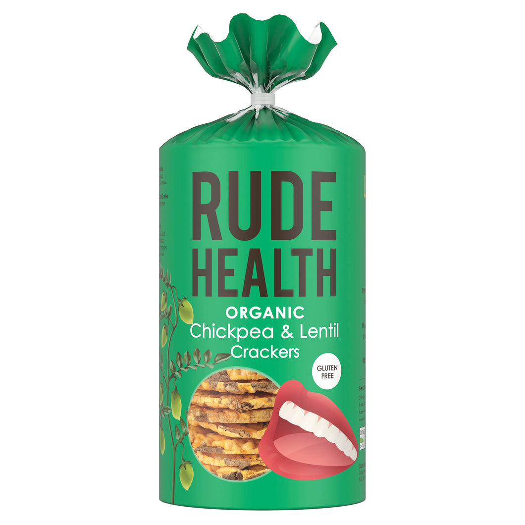Rude Health Organic Chickpea & Lentil Crackers 120g